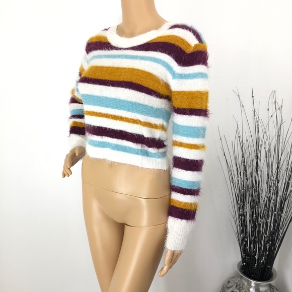Lilac Dream Sweaters - Lilac Dream Knit Crop Sweater Juniors L NWOT